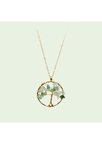 Collar Aventurina Verde Redondo