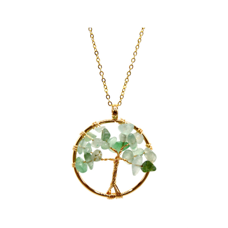 Collar Aventurina Verde Redondo