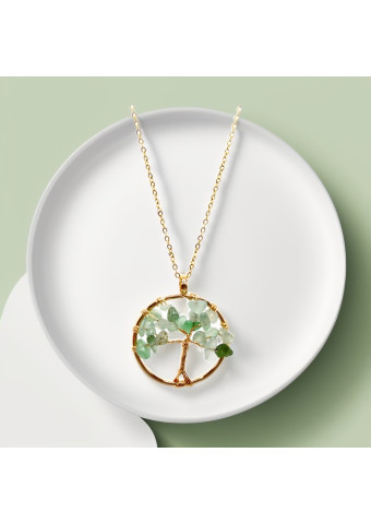 Collar Aventurina Verde Redondo