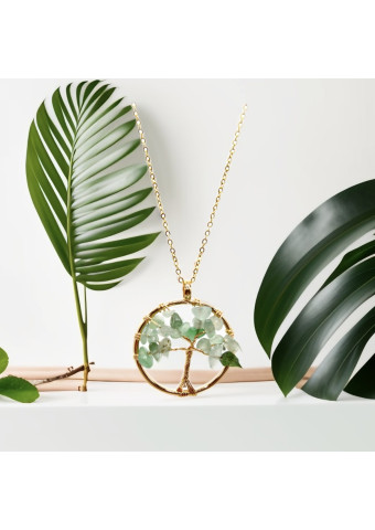 Collar Aventurina Verde Redondo