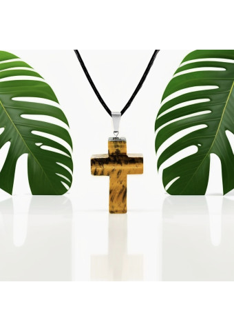 Colgante  Cruz Ojo de Tigre