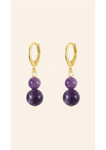 Pendientes Bola Amatista