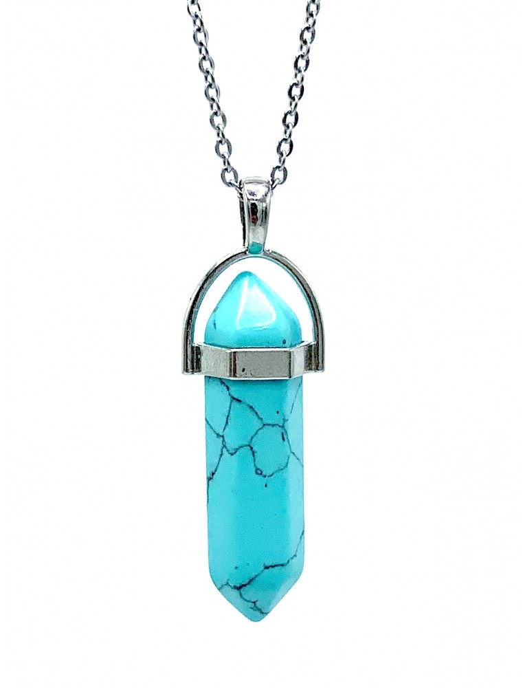 Collar Biterminado Turquesa