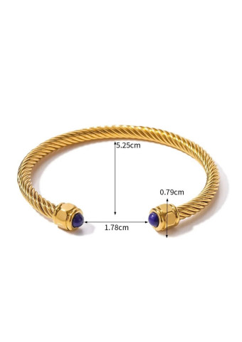 Pulsera Rígida Lapislázuli