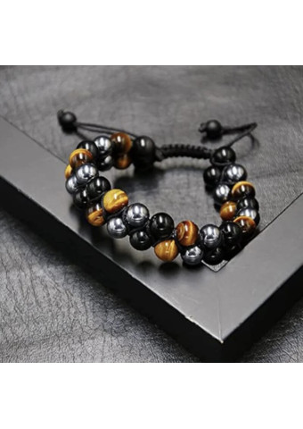 Pulsera Doble Ojo de Tigre