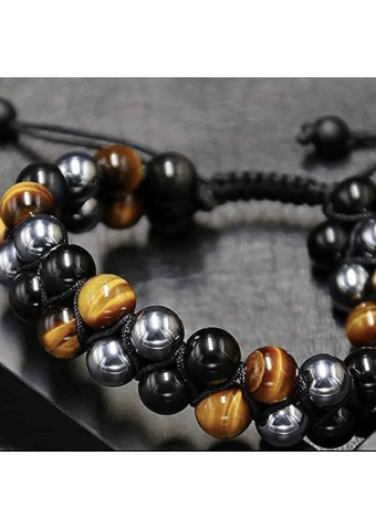 Pulsera Doble Ojo de Tigre