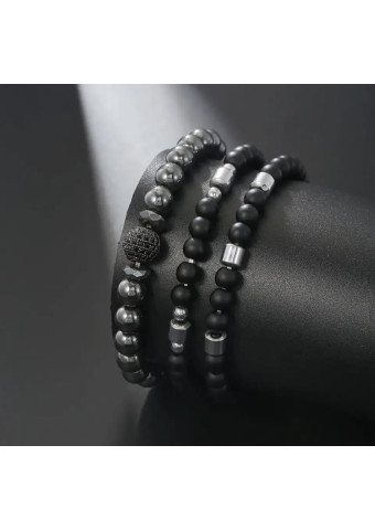 Pulsera triple Hematite