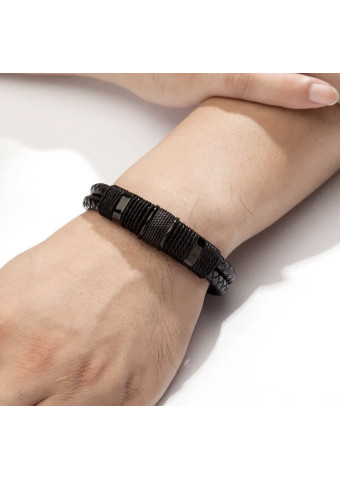 Pulsera black leather