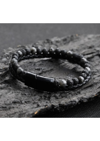Pulsera leather Ágata
