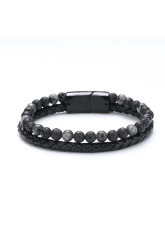 Pulsera leather Ágata