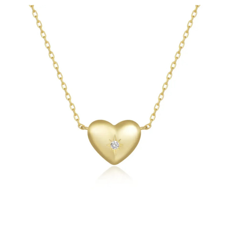 Collar shiny heart