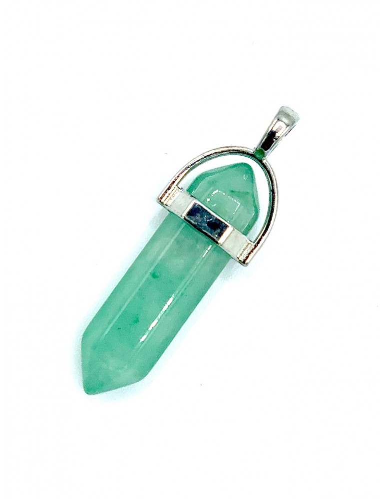Colgante Biterminado Aventurina Verde