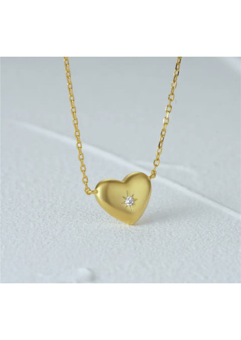 Collar shiny heart