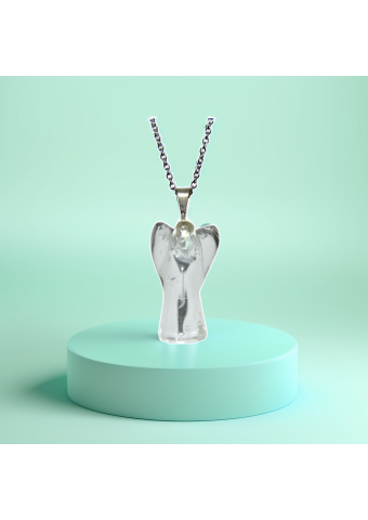 Collar Ángel Cuarzo Blanco