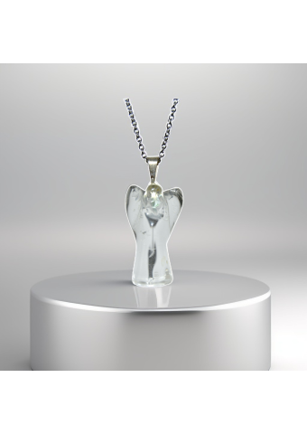 Colgante  Ángel Cuarzo Blanco