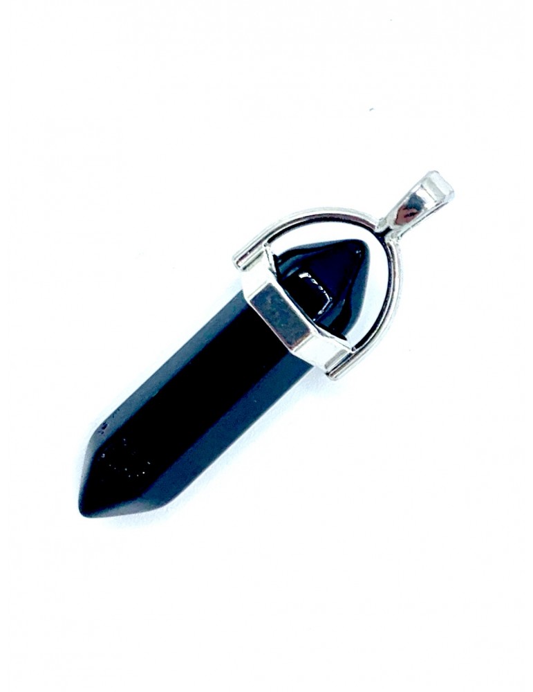 Colgante Biterminado Turmalina Negra
