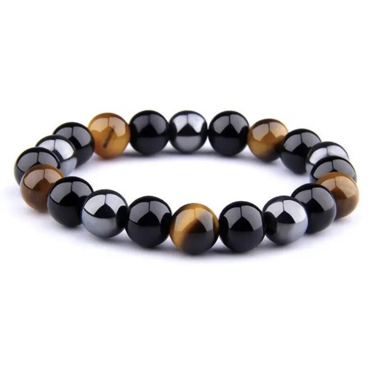 Pulsera bolas Ojo de Tigre