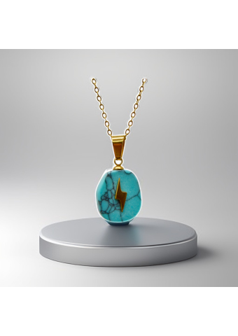 Collar Rayo Turquesa