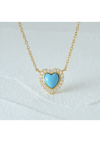 Collar Blue Heart