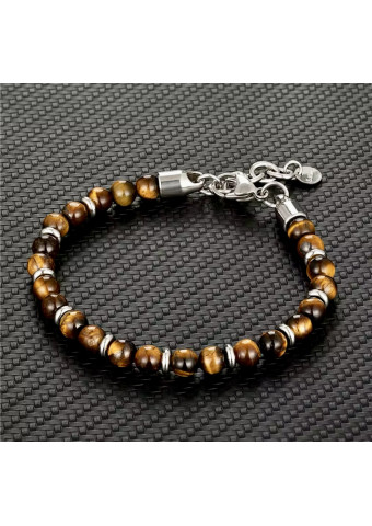 Pulsera Steel Ojo de Tigre