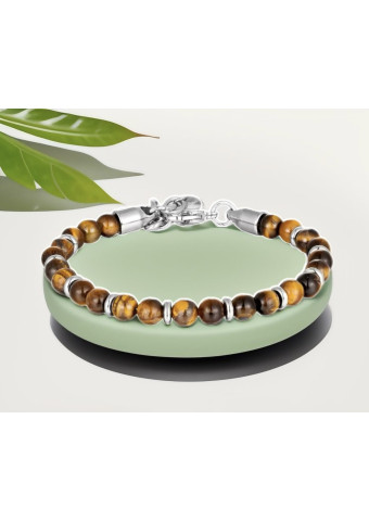 Pulsera Steel Ojo de Tigre