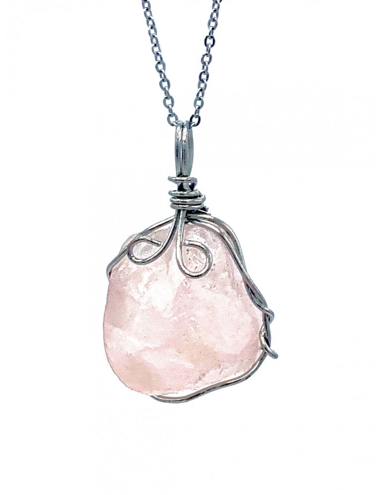 Collar Cuarzo Rosa
