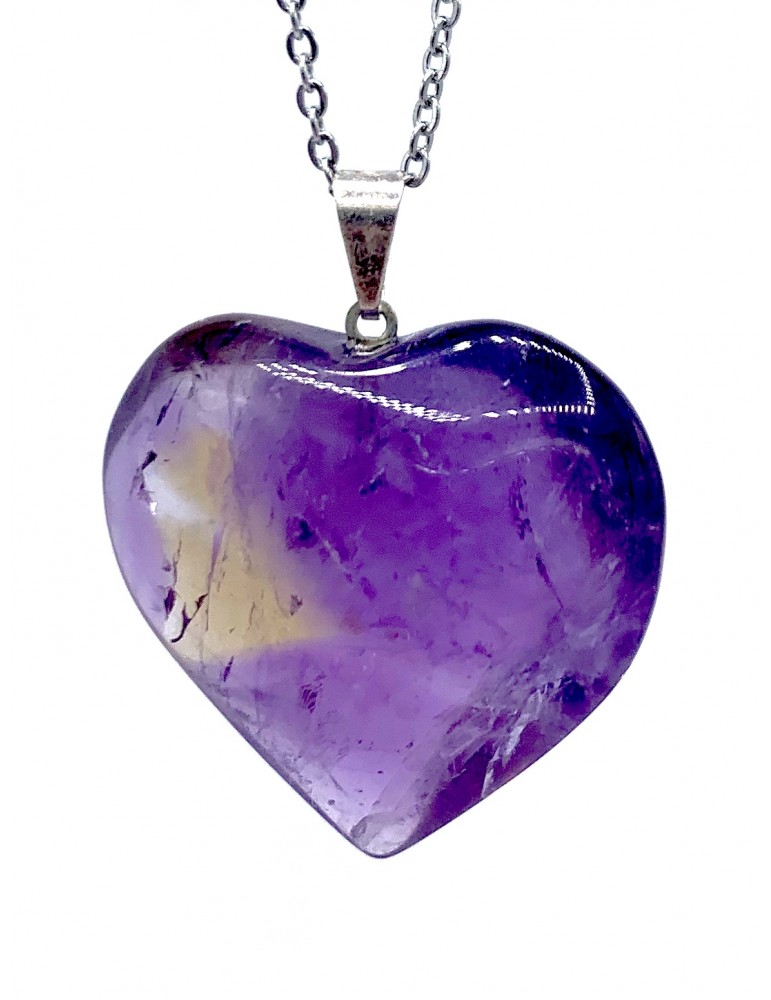 Collar Corazón Amatista
