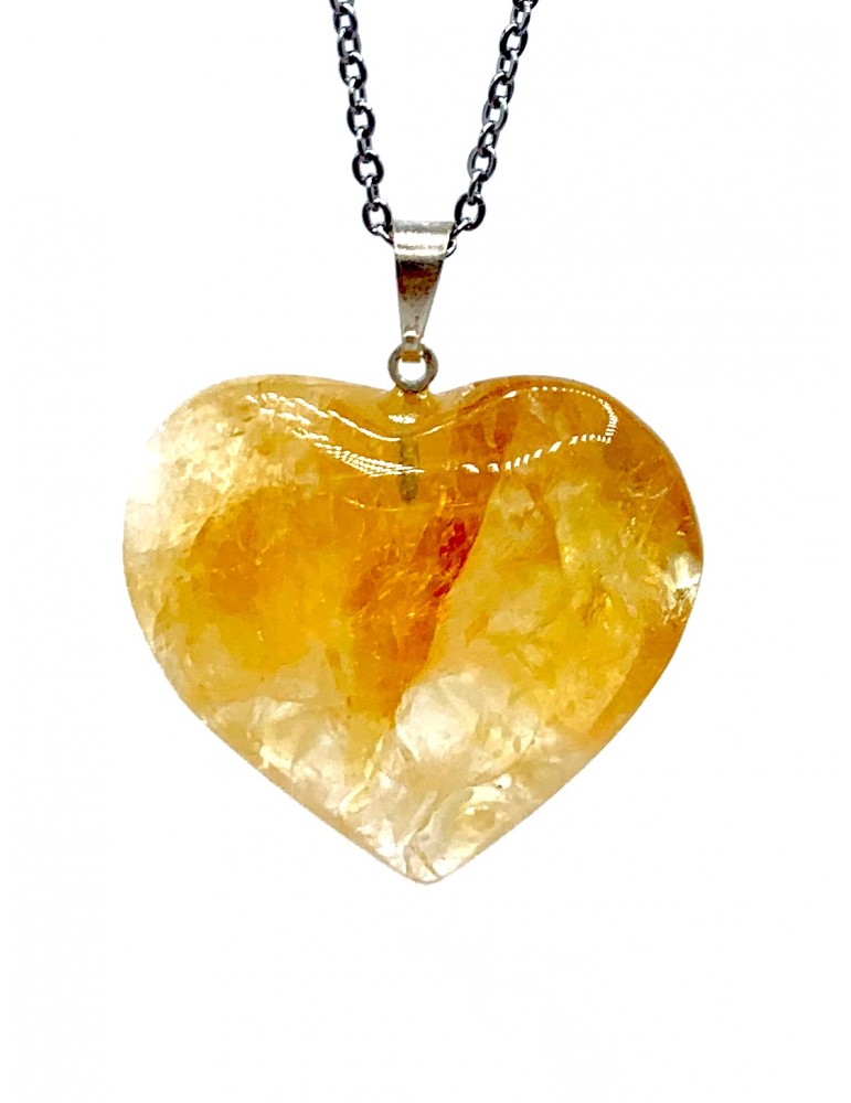 Collar Corazón Citrino