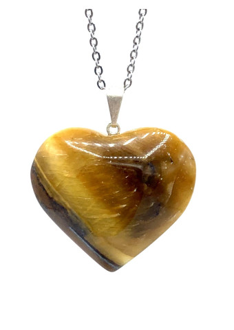 Colgante  Corazón Ojo de Tigre