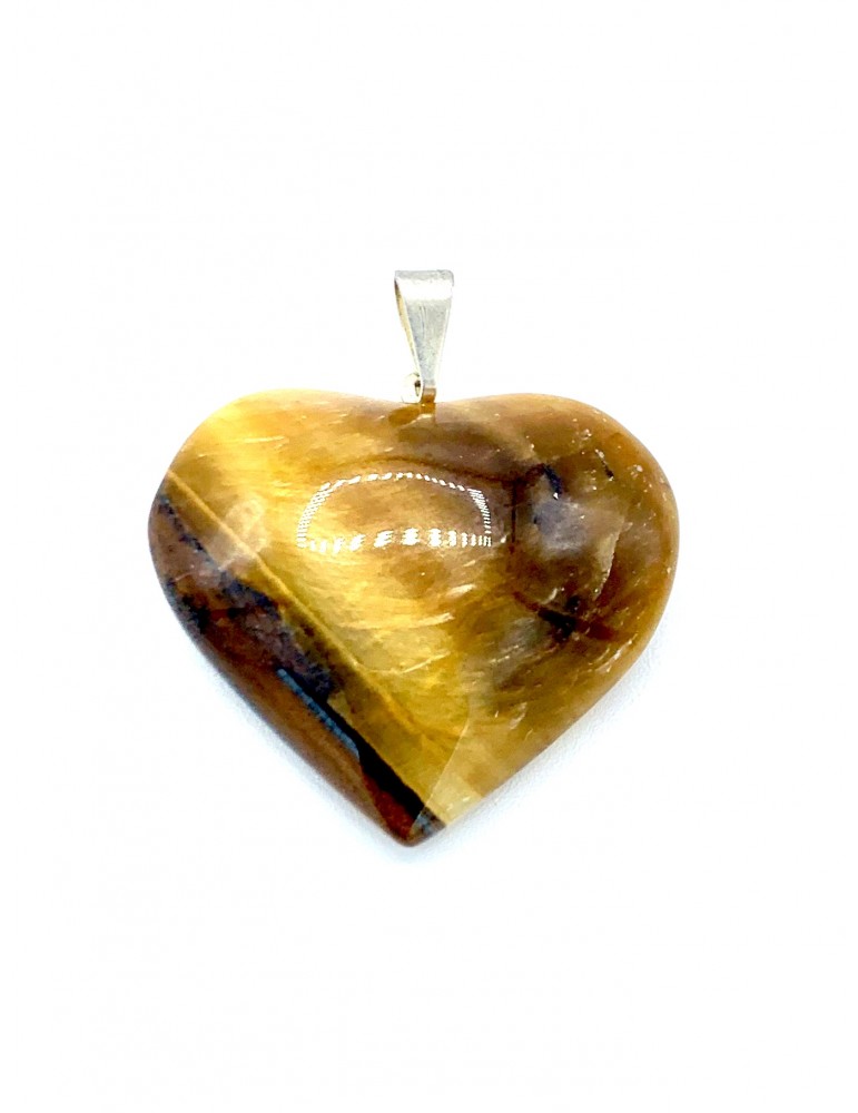 Colgante  Corazón Ojo de Tigre