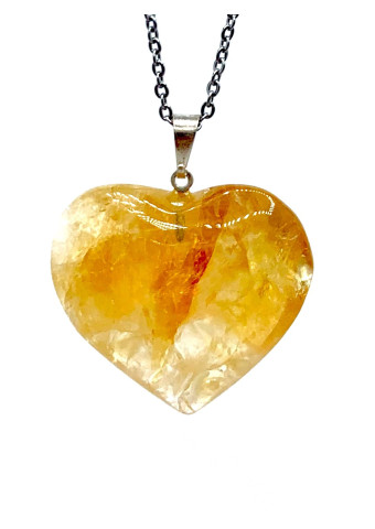 Colgante  Corazón Citrino