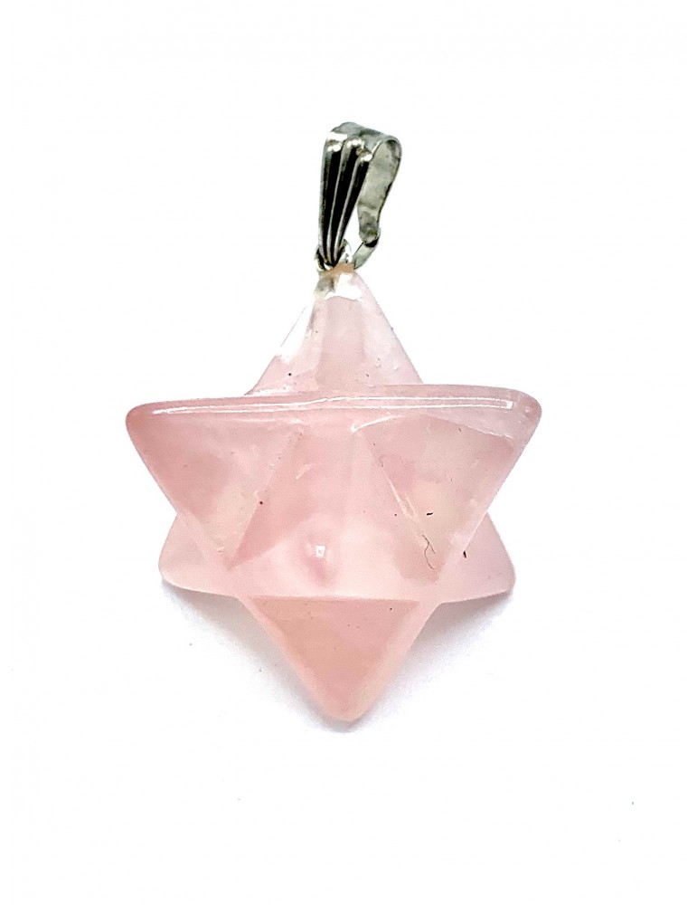 Colgante Mercaba Cuarzo Rosa