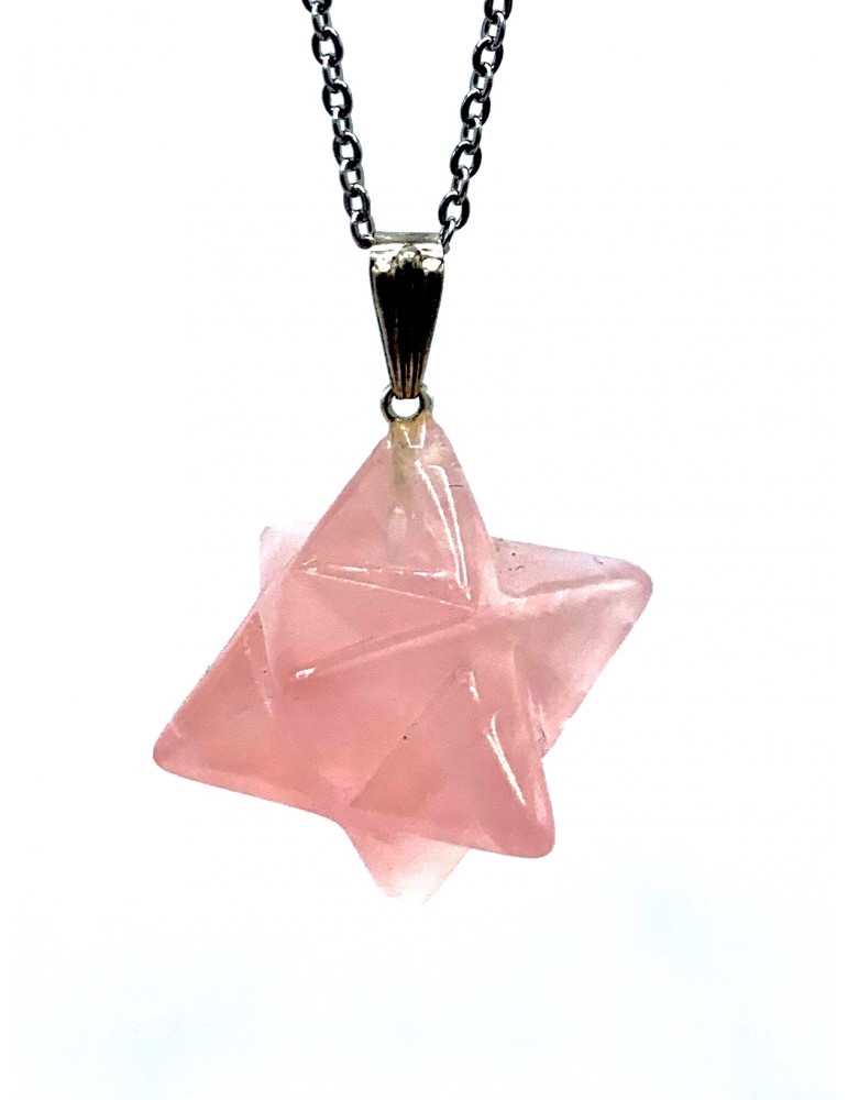 Collar Mercaba Cuarzo Rosa