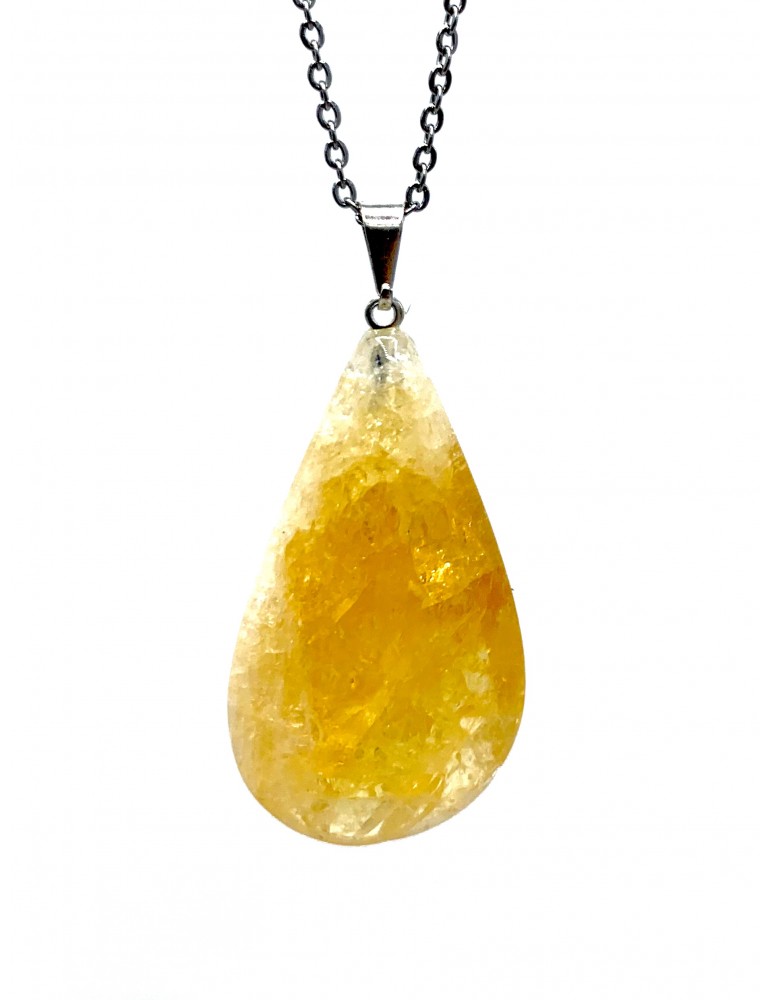 Collar Gota Citrino
