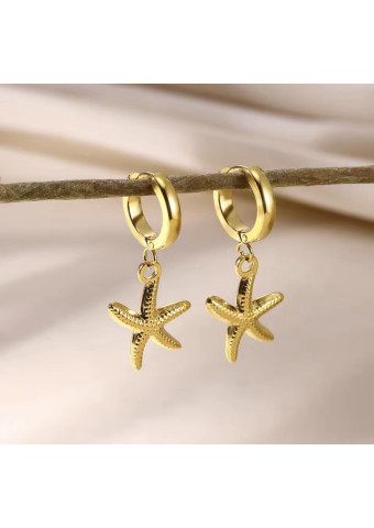 Pendientes Aro Estrella de Mar