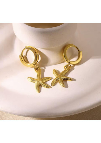 Pendientes Aro Estrella de Mar
