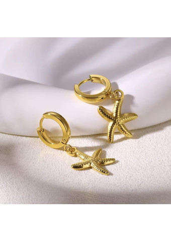 Pendientes Aro Estrella de Mar