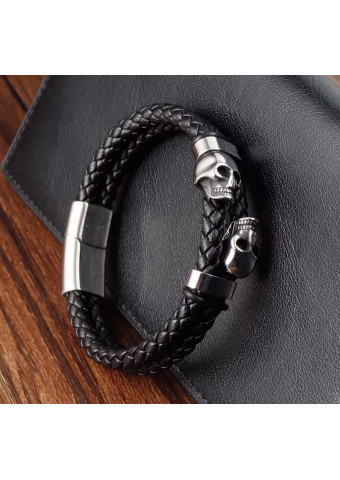 Pulsera Twin Skull