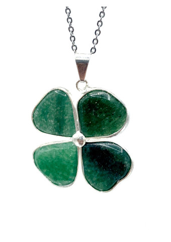 Colgante Trébol Aventurina Verde