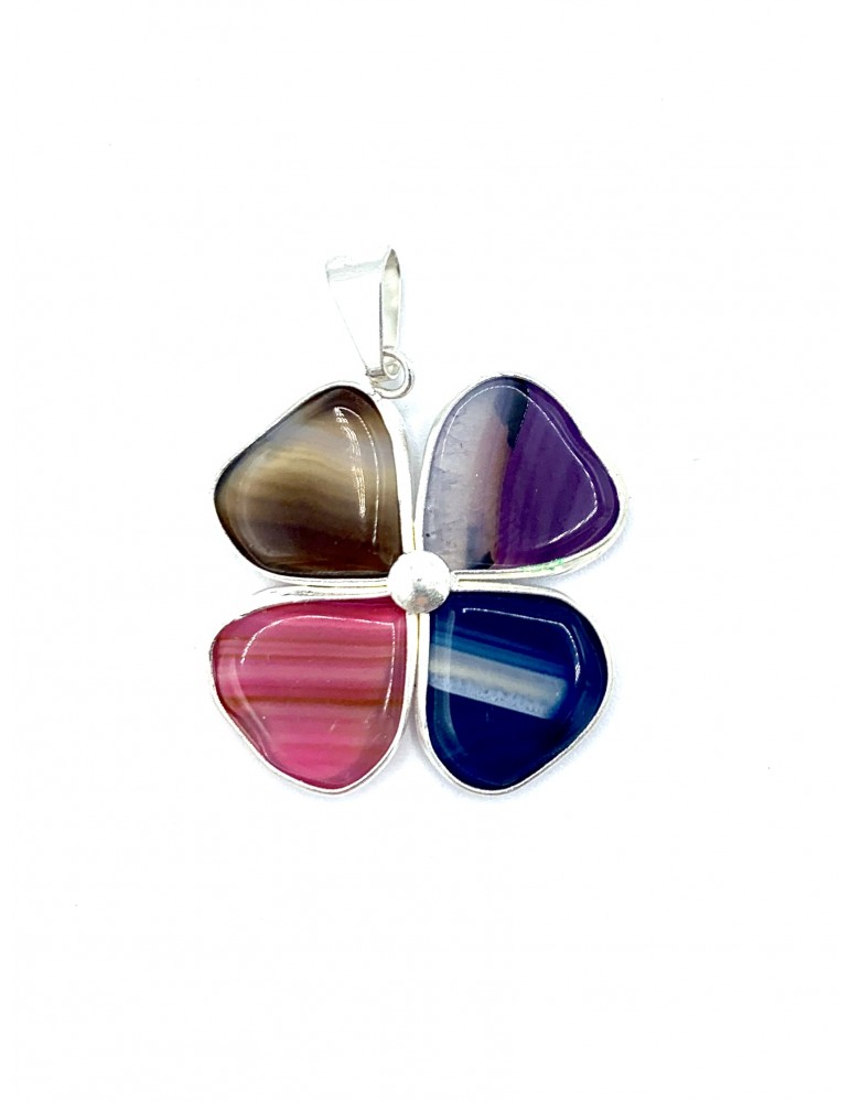 Colgante Trébol Multicolor