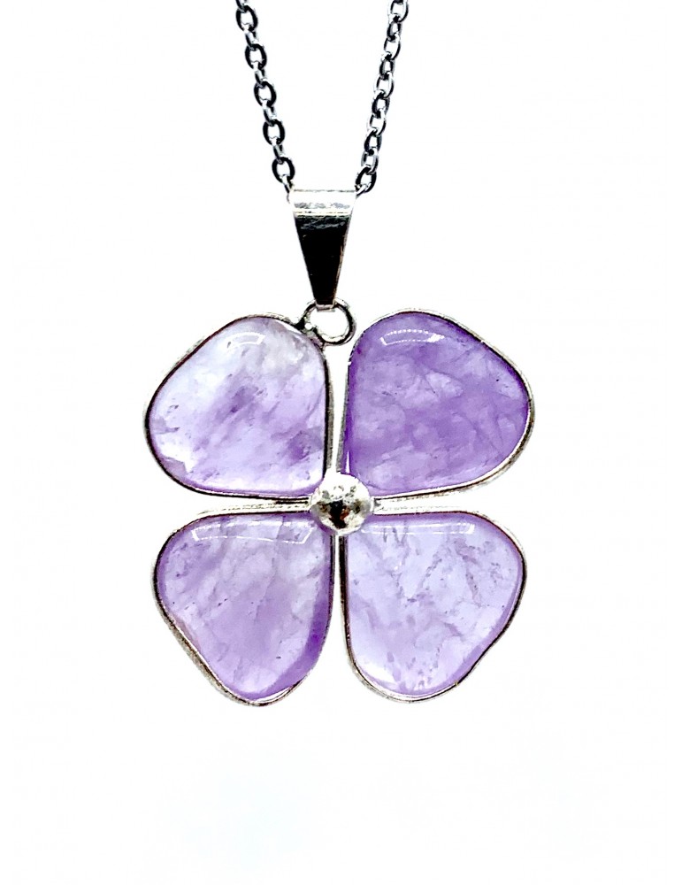 Collar Trébol Amatista