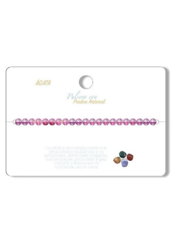 Pulsera con cierre Ágata Rosa