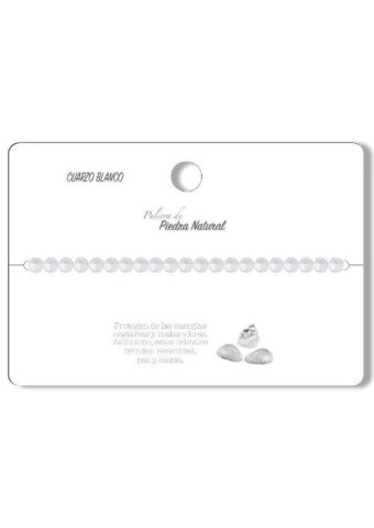 Pulsera con cierre Cuarzo Blanco