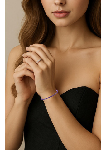 Pulsera con cierre Amatista