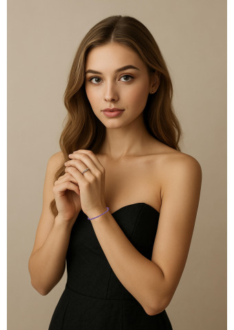 Pulsera con cierre Amatista