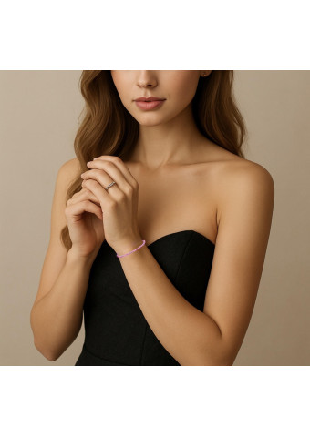 Pulsera con cierre Ágata Rosa