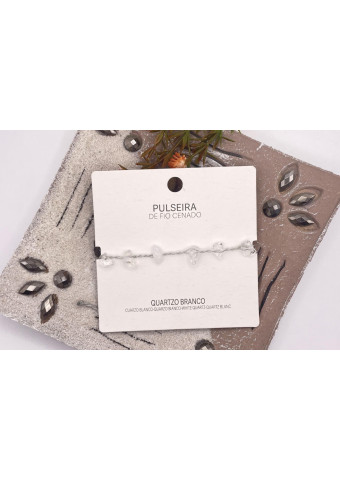 Pulsera Hilo Cuarzo Blanco