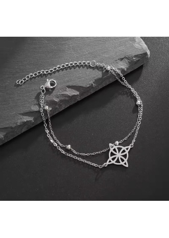 Pulsera doble Nudo de Bruja