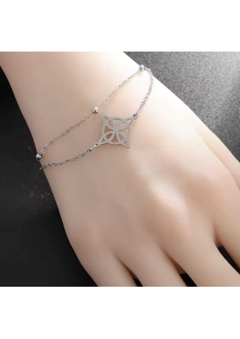 Pulsera doble Nudo de Bruja