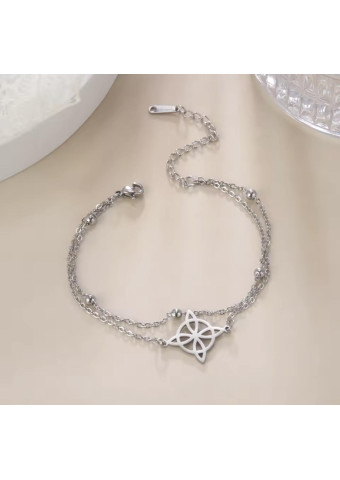 Pulsera doble Nudo de Bruja